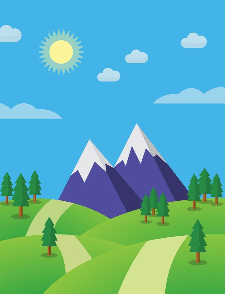 한국의 산과 온천을 배경으로 한 힐링 관광 여행 이미지